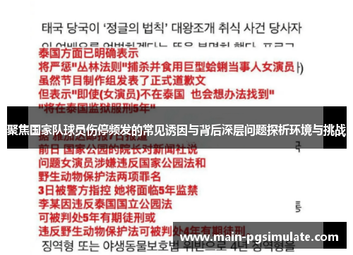 聚焦国家队球员伤停频发的常见诱因与背后深层问题探析环境与挑战